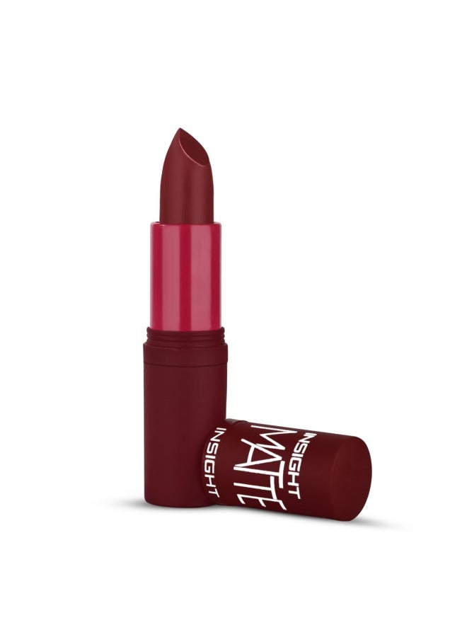 إنسايت أحمر شفاه إنسايت مات | لمسة نهائية ناعمة غير لامعة | تركيبة غنية بالأصباغ | كريمي للغاية | لون كثيف | أحمر شفاه مقاوم للبهتان | كعب عالٍ - 4.2 غرام - Image 1